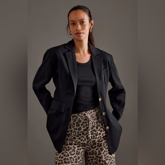 Anthropologie Sculpted Blazer Womens Size 4 - Picture 3 of 7